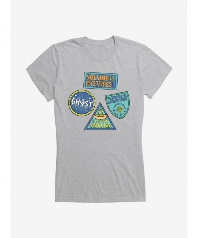 Absolute Discount Scooby-Doo Solving Mysteries Scooby Badges Girls T-Shirt $9.16 T-Shirts