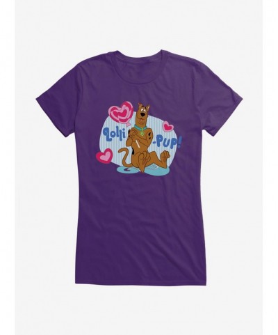 Flash Sale Scooby-Doo Valentines Lolli-Pup! Girls T-Shirt $9.76 T-Shirts