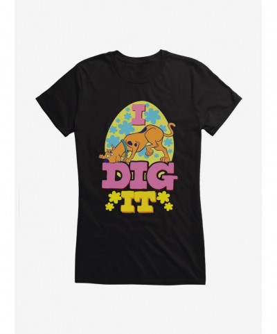 Limited Time Special Scooby-Doo I Dig It Flowers Girls T-Shirt $8.96 T-Shirts