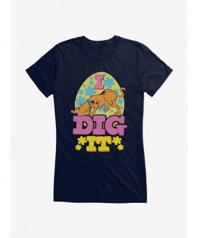 Limited Time Special Scooby-Doo I Dig It Flowers Girls T-Shirt $8.96 T-Shirts