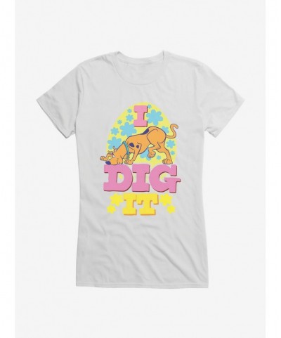 Limited Time Special Scooby-Doo I Dig It Flowers Girls T-Shirt $8.96 T-Shirts