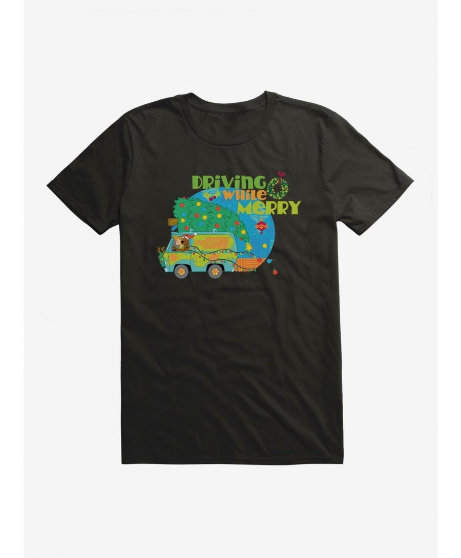 Exclusive Price Scooby-Doo Holidays Driving While Merry Mystery Machine T-Shirt $8.41 T-Shirts