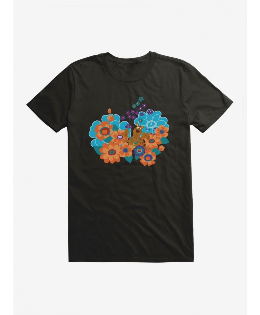 Value Item Scooby-Doo Hippie Flower Bed T-Shirt $7.46 T-Shirts