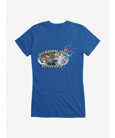 Unique Scooby-Doo Racing Fire Flames Girls T-Shirt $9.16 T-Shirts