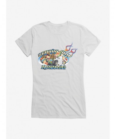 Unique Scooby-Doo Racing Fire Flames Girls T-Shirt $9.16 T-Shirts