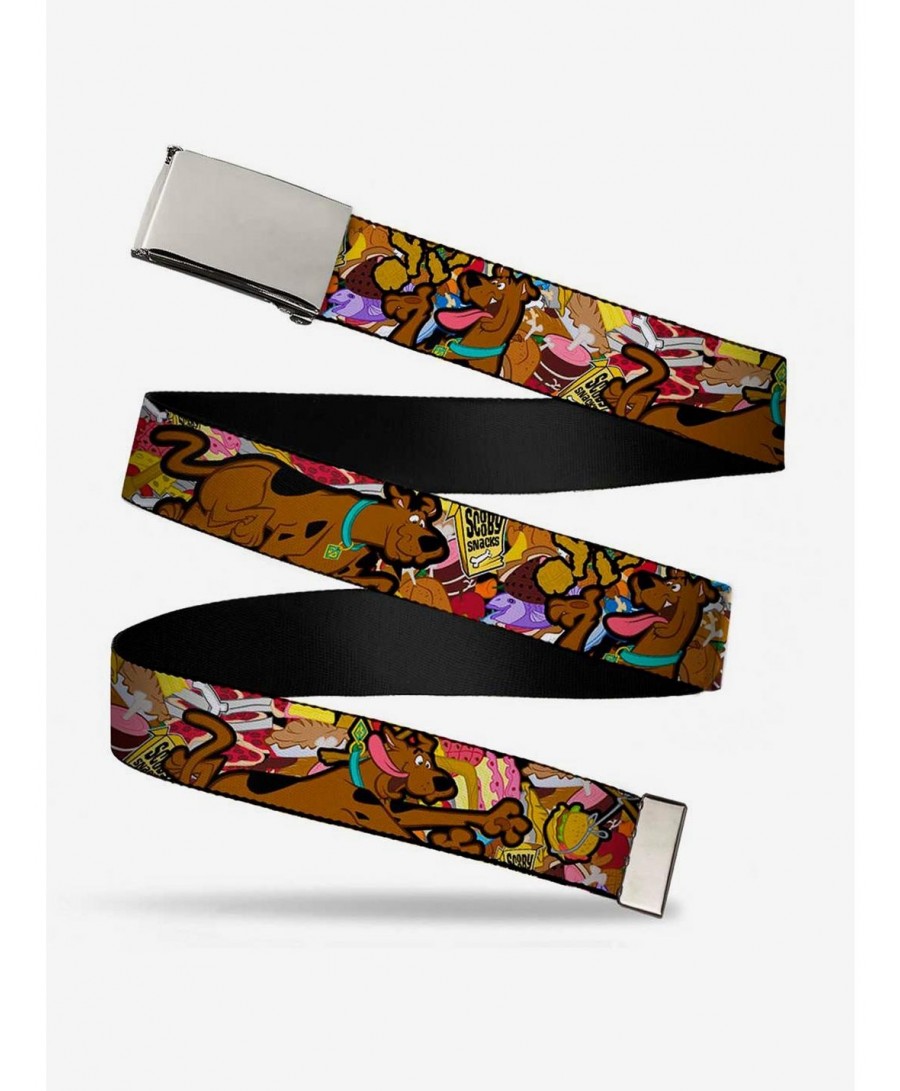 Limited-time Offer Scooby Doo Snacks Print Clamp Belt $7.75 Belts