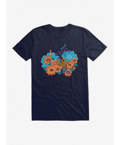 Value Item Scooby-Doo Hippie Flower Bed T-Shirt $7.46 T-Shirts