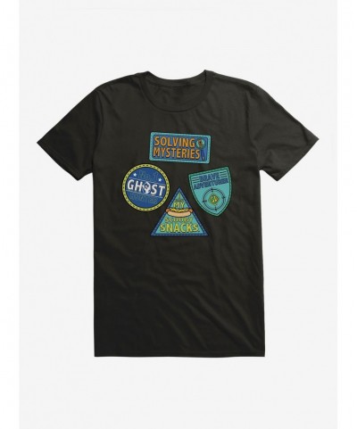 Pre-sale Discount Scooby-Doo Solving Mysteries Scooby Badges T-Shirt $6.31 T-Shirts