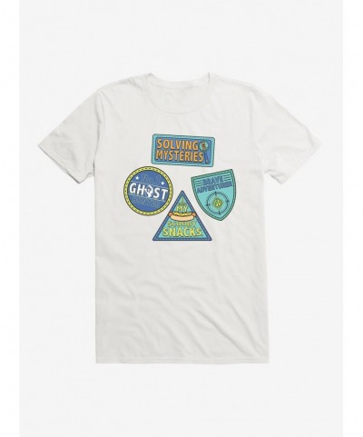 Pre-sale Discount Scooby-Doo Solving Mysteries Scooby Badges T-Shirt $6.31 T-Shirts