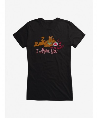 Flash Sale Scooby-Doo Valentines It's No Mystery, I Love You Girls T-Shirt $9.96 T-Shirts