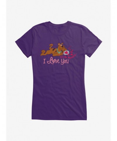 Flash Sale Scooby-Doo Valentines It's No Mystery, I Love You Girls T-Shirt $9.96 T-Shirts