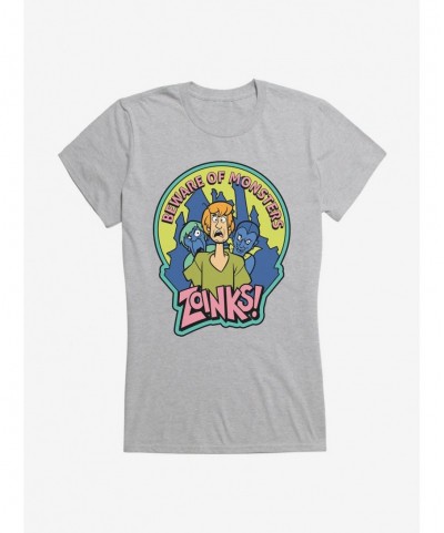 Huge Discount Scooby-Doo Zoinks! Beware Of Monsters Girls Girls T-Shirt $6.97 T-Shirts