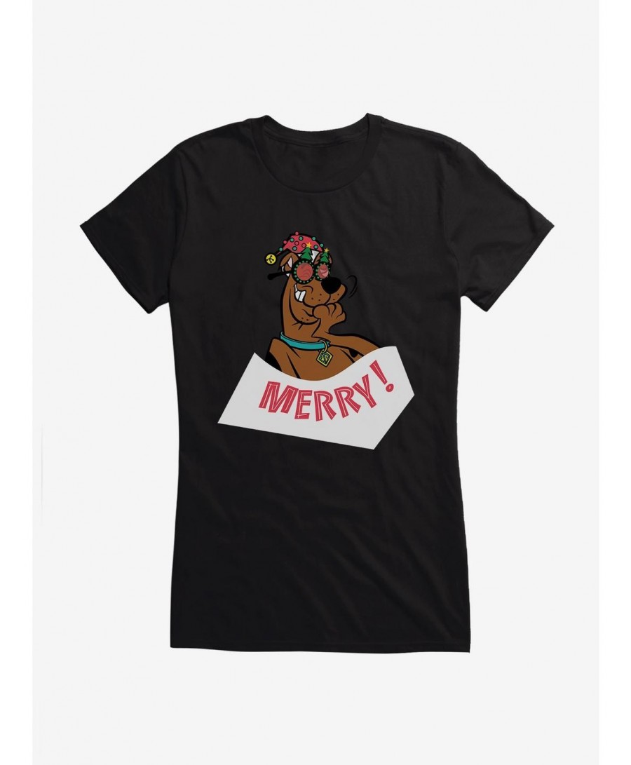 Absolute Discount Scooby-Doo Merry! Girls T-Shirt $8.57 T-Shirts