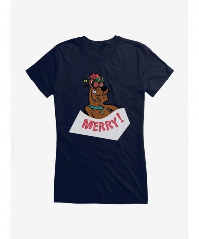 Absolute Discount Scooby-Doo Merry! Girls T-Shirt $8.57 T-Shirts