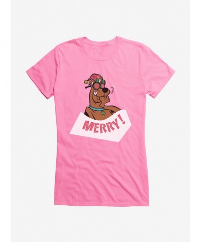 Absolute Discount Scooby-Doo Merry! Girls T-Shirt $8.57 T-Shirts