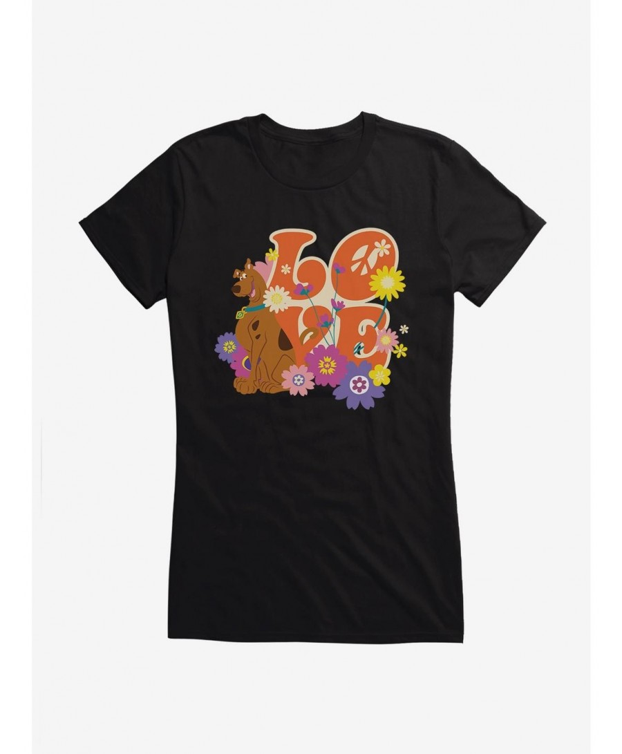 Flash Sale Scooby-Doo Hippie Love Girls Girls T-Shirt $6.57 T-Shirts