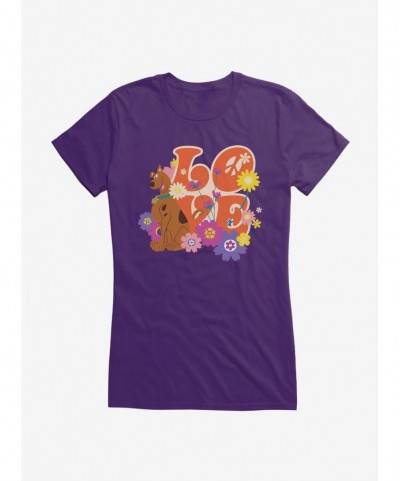 Flash Sale Scooby-Doo Hippie Love Girls Girls T-Shirt $6.57 T-Shirts