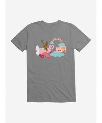 Pre-sale Scooby-Doo Valentines Cloud Nine Plane I Ruv You! T-Shirt $7.07 T-Shirts