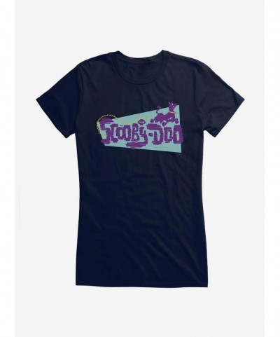 Unique Scooby-Doo Retro Logo Girls T-Shirt $9.76 T-Shirts