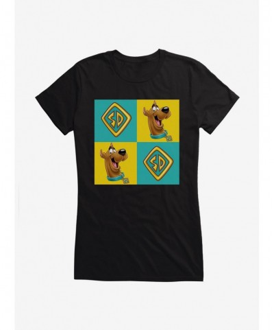 Trendy Scooby-Doo Tag Grid Girls T-Shirt $9.96 T-Shirts