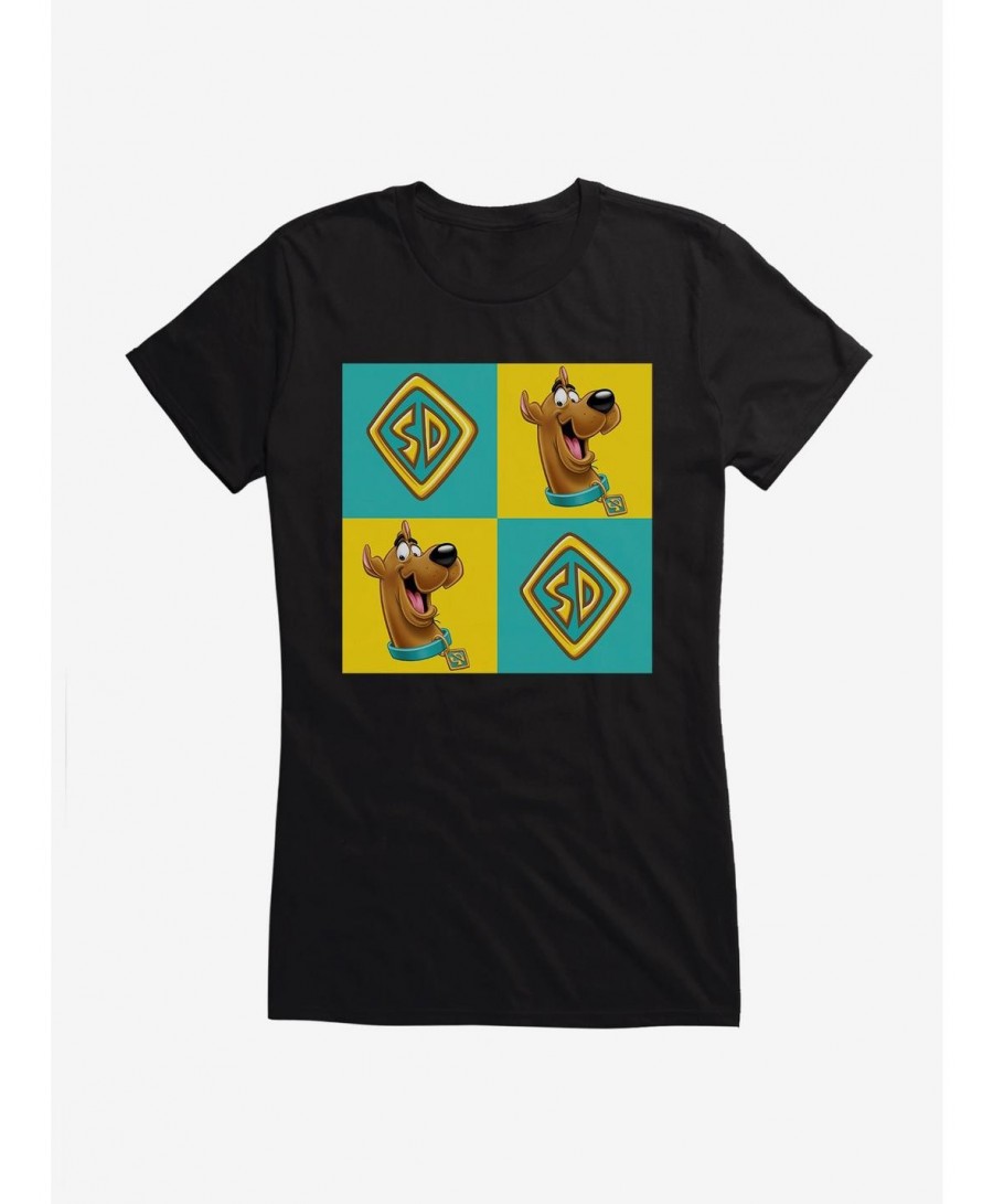 Trendy Scooby-Doo Tag Grid Girls T-Shirt $9.96 T-Shirts