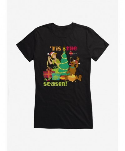 Exclusive Scooby-Doo Holidays 'Tis The Season! Scooby And Shaggy Girls T-Shirt $8.96 T-Shirts