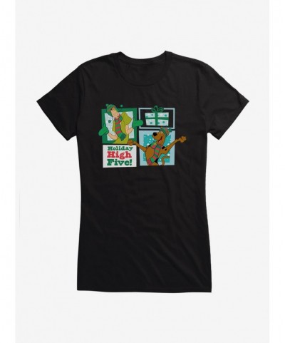 Clearance Scooby-Doo Holiday High Five Girls T-Shirt $9.76 T-Shirts