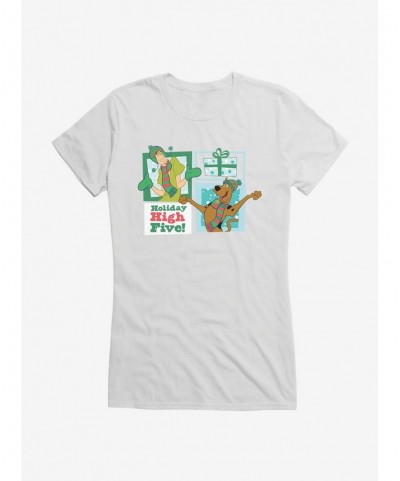 Clearance Scooby-Doo Holiday High Five Girls T-Shirt $9.76 T-Shirts