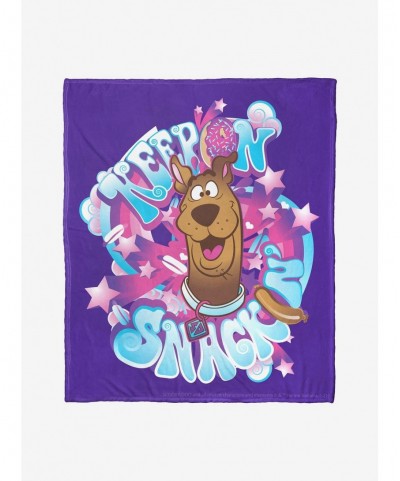 Seasonal Sale Scooby-Doo Keep Snackin Throw Blanket $27.55 Blankets