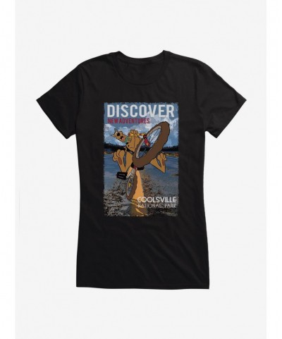 Clearance Scooby-Doo Coolsville National Park Discover New Adventures Bike Girls T-Shirt $9.96 T-Shirts