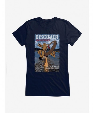 Clearance Scooby-Doo Coolsville National Park Discover New Adventures Bike Girls T-Shirt $9.96 T-Shirts