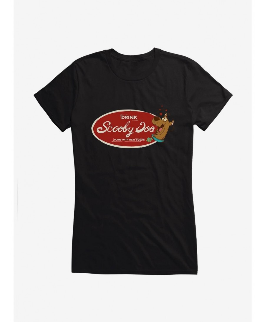 Value Item Scooby-Doo Drink Label Girls T-Shirt $6.97 T-Shirts