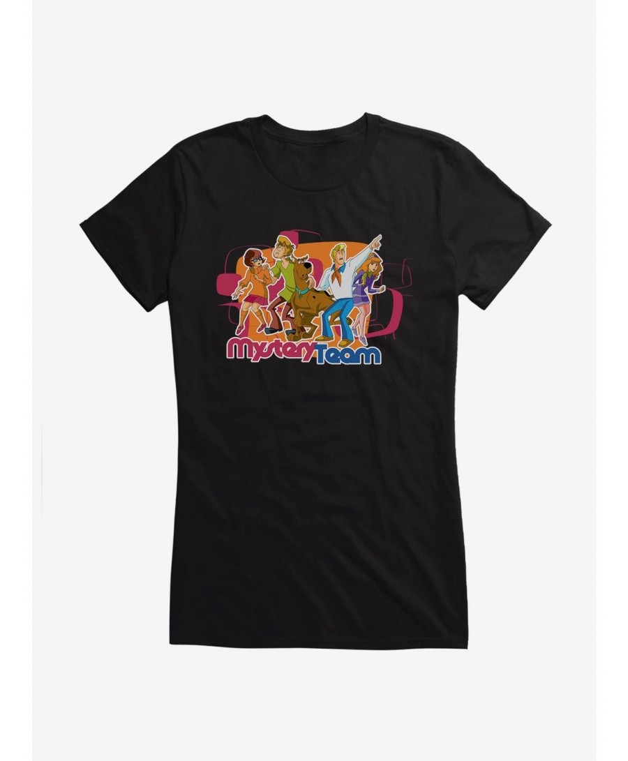 New Arrival Scooby-Doo Mystery Team: Velma, Shaggy, Scooby, Fred And Daphne Girls T-Shirt $8.76 T-Shirts