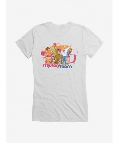 New Arrival Scooby-Doo Mystery Team: Velma, Shaggy, Scooby, Fred And Daphne Girls T-Shirt $8.76 T-Shirts