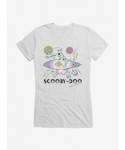 Huge Discount Scooby-Doo Retro Chrome Surfboard Girls T-Shirt $7.17 T-Shirts