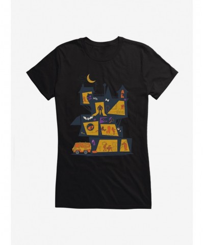 New Arrival Scooby-Doo Spooky Mansion Girls Girls T-Shirt $9.36 T-Shirts