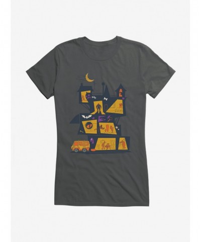 New Arrival Scooby-Doo Spooky Mansion Girls Girls T-Shirt $9.36 T-Shirts