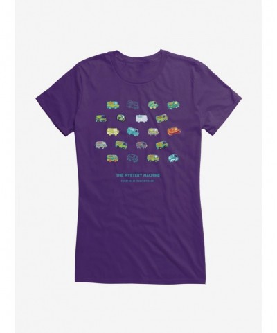 Discount Scooby-Doo 50th Anniversary The Mystery Machine Girls T-Shirt $5.98 T-Shirts