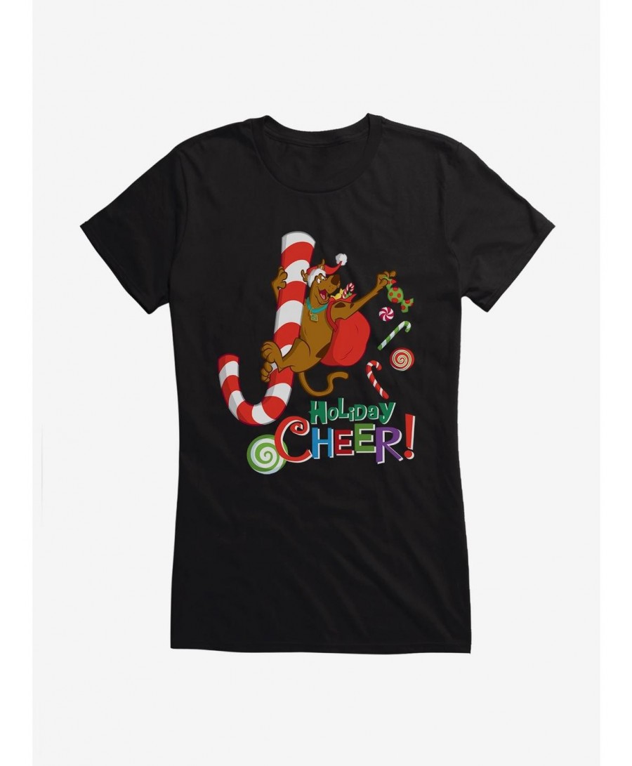 Flash Sale Scooby-Doo Down The Candy Cane Girls T-Shirt $9.36 T-Shirts