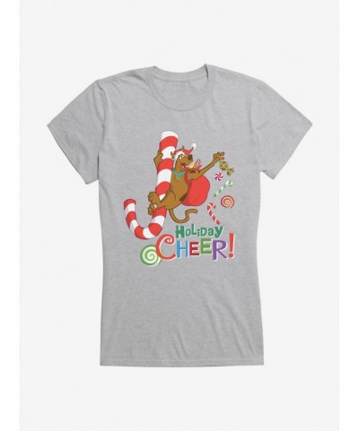 Flash Sale Scooby-Doo Down The Candy Cane Girls T-Shirt $9.36 T-Shirts