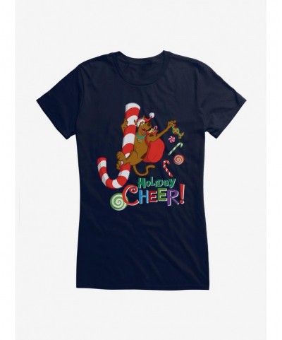 Flash Sale Scooby-Doo Down The Candy Cane Girls T-Shirt $9.36 T-Shirts