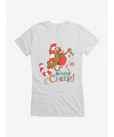 Flash Sale Scooby-Doo Down The Candy Cane Girls T-Shirt $9.36 T-Shirts