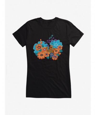 Pre-sale Discount Scooby-Doo Hippie Flower Bed Girls Girls T-Shirt $9.36 T-Shirts