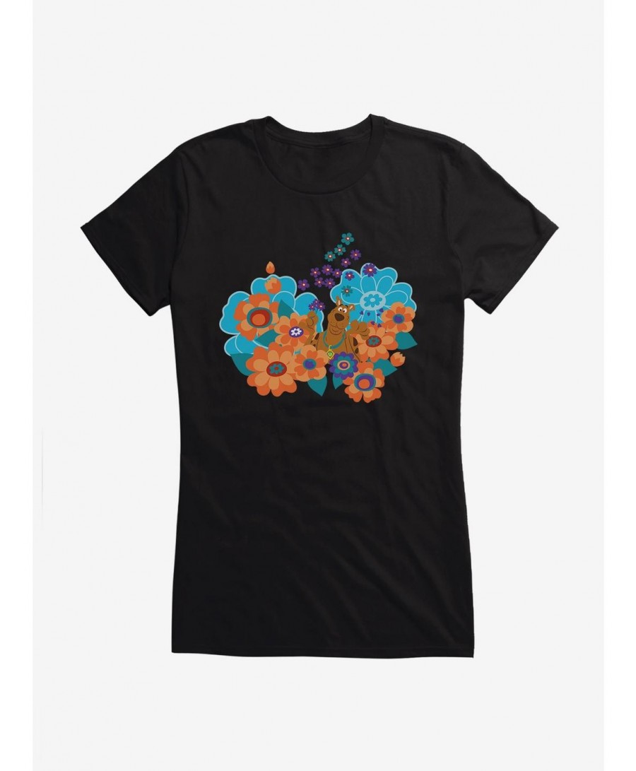 Pre-sale Discount Scooby-Doo Hippie Flower Bed Girls Girls T-Shirt $9.36 T-Shirts