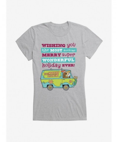 Pre-sale Discount Scooby-Doo Wishing Super Wonderful Holiday Girls T-Shirt $7.37 T-Shirts