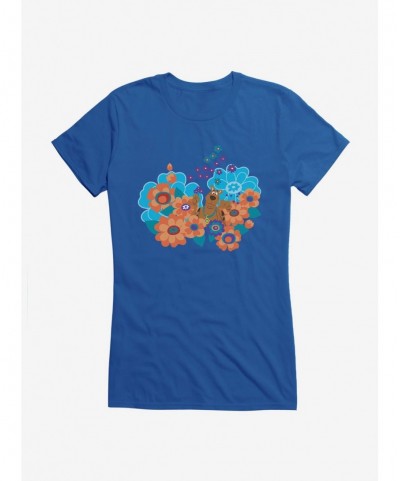 Pre-sale Discount Scooby-Doo Hippie Flower Bed Girls Girls T-Shirt $9.36 T-Shirts