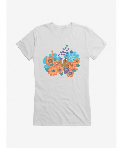 Pre-sale Discount Scooby-Doo Hippie Flower Bed Girls Girls T-Shirt $9.36 T-Shirts