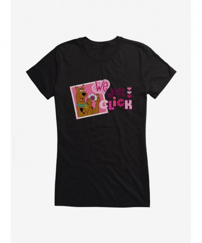 Bestselling Scooby-Doo Valentines We Just Click Camera Girls T-Shirt $7.57 T-Shirts