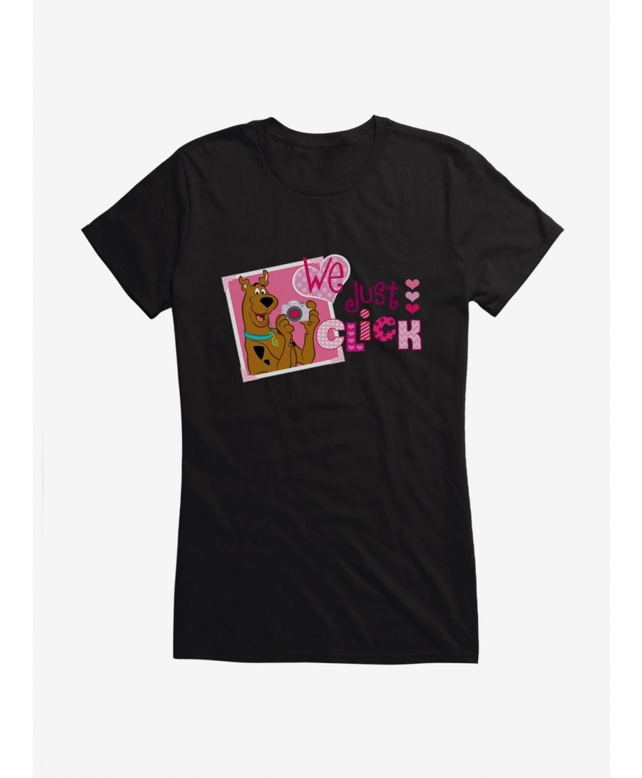 Bestselling Scooby-Doo Valentines We Just Click Camera Girls T-Shirt $7.57 T-Shirts