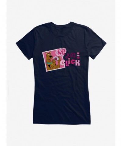 Bestselling Scooby-Doo Valentines We Just Click Camera Girls T-Shirt $7.57 T-Shirts